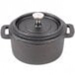 Lodge EC3CC33 3.6 Qt. Caribbean Blue Enameled Cast Iron Casserole Dish with Cover