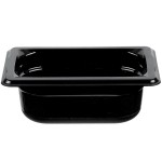 Vollrath 9092420 Super Pan® 1/9 Size Black High Heat Plastic Food Pan - 2 1/2 Vollrath 9092420 Super Pan® 1/9 Size Black High Heat Plastic Food Pan - 2 1/2