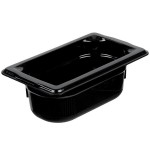 Vollrath 9092420 Super Pan® 1/9 Size Black High Heat Plastic Food Pan - 2 1/2 Vollrath 9092420 Super Pan® 1/9 Size Black High Heat Plastic Food Pan - 2 1/2