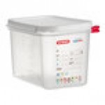 Araven 03028 1/4 Size Translucent Polypropylene Food Pan with Airtight Lid - 6