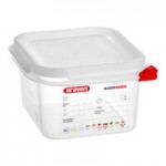 Araven 03028 1/4 Size Translucent Polypropylene Food Pan with Airtight Lid - 6