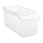 Araven 09308 3.6 Gallon / 57.6 Cup Polypropylene Light-Duty Shelf Ingredient Bin / Dispenser