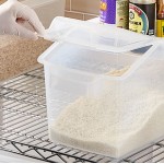 Araven 09308 3.6 Gallon / 57.6 Cup Polypropylene Light-Duty Shelf Ingredient Bin / Dispenser