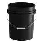 BWAY 5 Gallon Black Round Pail Cover with Tear Skirt and Gasket - 10/Case BWAY 5 Gallon Black Round Pail Cover with Tear Skirt and Gasket - 10/Case