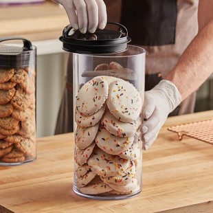 Prepara Evak Fresh Saver 4 Qt. Clear SAN Plastic Round Airtight Food Storage Container with Push Down Lid 3044-B Prepara Evak Fresh Saver 4 Qt. Clear SAN Plastic Round Airtight Food Storage Container with Push Down Lid 3044-B