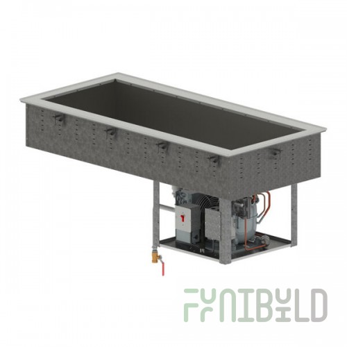 Vollrath FC-4CP-06120-R Six Pan Refrigerated Drop-In Cold Food Well - 120V