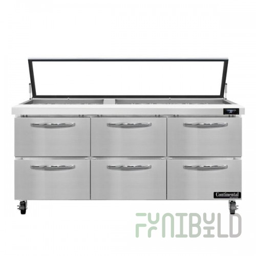 Continental Refrigerator SW72N30M-HGL-D 72