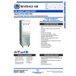 Beverage-Air CT12-12HC-1HS Cross-Temp Half Door Convertible Reach-In Refrigerator / Freezer