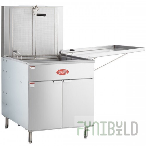 Scratch and Dent Avantco FBF2624LP Liquid Propane 150-170 lb. Flat Bottom Funnel Cake / Donut Fryer - 120,000 BTU