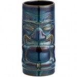 Tuxton GZ5-160 Peacock 16 oz. Ceramic Tiki Mug - 12/Pack