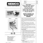 Nemco 7020A-S240 SilverStone Non-Stick Belgian Waffle Maker with Removable Grids - 240V Nemco 7020A-S240 SilverStone Non-Stick Belgian Waffle Maker with Removable Grids - 240V