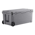 CaterGator CG170PGW Gray 170 Qt. Mobile Rotomolded Outdoor Cooler / Ice Chest