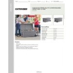 CaterGator CG170PGW Gray 170 Qt. Mobile Rotomolded Outdoor Cooler / Ice Chest