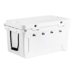 CaterGator JB65WH4 White 4 Faucet 68 Qt. Insulated Jockey Box with 79 ft. Coils CaterGator JB65WH4 White 4 Faucet 68 Qt. Insulated Jockey Box with 79 ft. Coils
