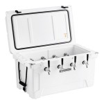 CaterGator JB65WH4 White 4 Faucet 68 Qt. Insulated Jockey Box with 79 ft. Coils CaterGator JB65WH4 White 4 Faucet 68 Qt. Insulated Jockey Box with 79 ft. Coils