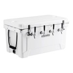 CaterGator JB65WH4 White 4 Faucet 68 Qt. Insulated Jockey Box with 79 ft. Coils CaterGator JB65WH4 White 4 Faucet 68 Qt. Insulated Jockey Box with 79 ft. Coils