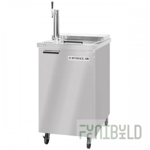 Beverage-Air BM23HC-C-S Single Tap Club Top Kegerator Beer Dispenser - Stainless Steel, (1) 1/2 Keg Capacity