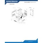 Spaceman 6450-CL 12.7 Qt. Single Countertop Slushy / Granita Frozen Drink Machine - 115V