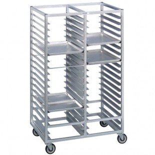 Channel 424A6 18 Pan Bottom Load Double Aluminum Bun / Sheet Pan Rack - Assembled Channel 424A6 18 Pan Bottom Load Double Aluminum Bun / Sheet Pan Rack - Assembled