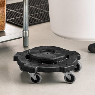 Lavex Commercial Round Trash Can Dolly Lavex Commercial Round Trash Can Dolly