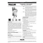 Vulcan 1TR65D-1 PowerFry3 Natural Gas 65-70 lb. Floor Fryer with Solid State Digital Controls - 80,000 BTU