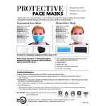 Mercer Culinary M69010BK Black Reusable Non-Woven Polypropylene Anatomical Protective Face Mask - 8 1/2