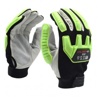 Cordova CALIBER-GT Spandex Driver's Gloves with Grain Goatskin Palm Coating, HPPE / Steel Lining, and TPR Reinforcements - 2X Cordova CALIBER-GT Spandex Driver's Gloves with Grain Goatskin Palm Coating, HPPE / Steel Lining, and TPR Reinforcements - 2X
