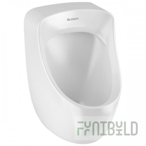 Sloan 1107019 Vitreous China Small Washdown Urinal with Rear Spud Inlet - 0.125 to 1.0 GPF