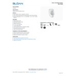Sloan 1107019 Vitreous China Small Washdown Urinal with Rear Spud Inlet - 0.125 to 1.0 GPF Sloan 1107019 Vitreous China Small Washdown Urinal with Rear Spud Inlet - 0.125 to 1.0 GPF