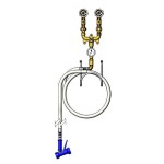 T&S MV-0771-12NW Washdown Station with Mixing Valve, Thermometer, 50' Hose, Stainless Steel Water Gun, and Hose Rack T&S MV-0771-12NW Washdown Station with Mixing Valve, Thermometer, 50' Hose, Stainless Steel Water Gun, and Hose Rack