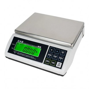 CAS ED-30LB ED Series 30 lb. Multifunction Digital Bench Scale - Legal for Trade