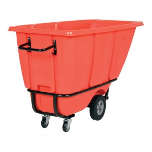 Vestil TDT-50-HD-RED 0.5 Cu. Yd. Red Heavy-Duty Bulk Tilt Truck - 1,400 lb. Capacity Vestil TDT-50-HD-RED 0.5 Cu. Yd. Red Heavy-Duty Bulk Tilt Truck - 1,400 lb. Capacity