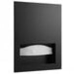Bobrick B-35903.MBLK TrimLineSeries C-Fold / Multifold Black Stainless Steel Recessed Paper Towel Dispenser Bobrick B-35903.MBLK TrimLineSeries C-Fold / Multifold Black Stainless Steel Recessed Paper Towel Dispenser