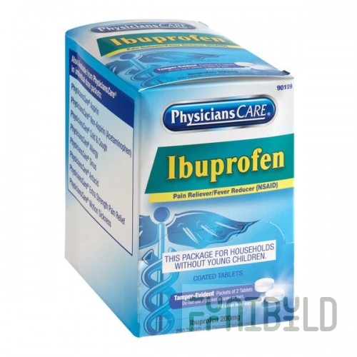 PhysiciansCare 90109-002 Ibuprofen Tablets - 250/Box