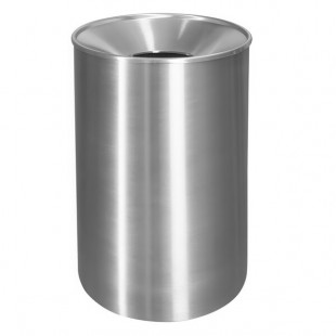 Ex-Cell Kaiser WR-33F S/S Premier Series 33 Gallon Stainless Steel Round Trash Can