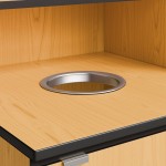 Lancaster Table & Seating Waste 32 Gallon Natural Waste Receptacle Enclosure with Drop Hole and Tray Shelf Lancaster Table & Seating Waste 32 Gallon Natural Waste Receptacle Enclosure with Drop Hole and Tray Shelf
