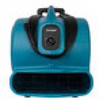 XPOWER X-830H Blue 3-Speed Air Mover with Telescopic Handle and Wheels - 1 hp