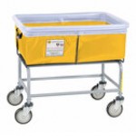 R&B Wire Products, Inc. 3 Bushel Gray Elevated Antimicrobial Vinyl Basket Truck with Bumper 463SOB/ANTI/GRY R&B Wire Products, Inc. 3 Bushel Gray Elevated Antimicrobial Vinyl Basket Truck with Bumper 463SOB/ANTI/GRY