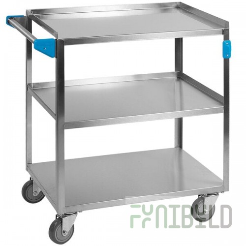 Carlisle UC3031827 3 Shelf Stainless Steel Utility Cart - 27