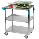 Carlisle UC3031827 3 Shelf Stainless Steel Utility Cart - 27