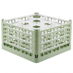 Vollrath 52765 Signature Full-Size Light Green 9-Compartment 10 9/16