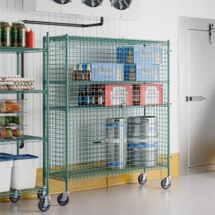 Regency NSF Mobile Green Wire Security Cage Kit - 18