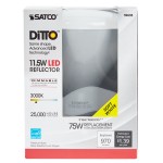Satco S9635 11.5 Watt (75 Watt Equivalent) Frosted Warm White LED Flood Lamp Reflector Light Bulb - 120V (BR40) Satco S9635 11.5 Watt (75 Watt Equivalent) Frosted Warm White LED Flood Lamp Reflector Light Bulb - 120V (BR40)