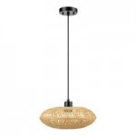 Globe Japandi Matte Black Paper Twine Chandelier - 120V, 60W Globe Japandi Matte Black Paper Twine Chandelier - 120V, 60W