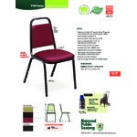 National Public Seating 9104-B Stackable Chair with 1 1/2 National Public Seating 9104-B Stackable Chair with 1 1/2