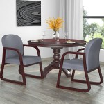 Boss B9570-GY Gray Fabric Mahogany Frame Side Chair