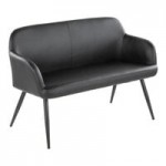 LumiSource Daniella Camel Faux Leather Accent Arm Chair with Black Metal Frame LumiSource Daniella Camel Faux Leather Accent Arm Chair with Black Metal Frame