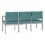 Lesro Lenox Steel Patriot Plus Sea Vinyl 3-Seat Sofa with Center Arms Lesro Lenox Steel Patriot Plus Sea Vinyl 3-Seat Sofa with Center Arms