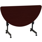 Correll Deluxe Half Round Flip Top Table, 24 Correll Deluxe Half Round Flip Top Table, 24