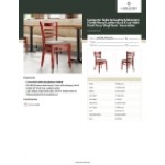 Lancaster Table & Seating Mahogany Finish Wood Ladder Back Chair with Dark Gray Vinyl Seat - Assembled Lancaster Table & Seating Mahogany Finish Wood Ladder Back Chair with Dark Gray Vinyl Seat - Assembled